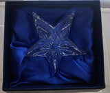 Signed Waterford crystal star paperweight