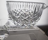 Hand Cut lead crystal Morther and pedestal HAND POLISHED signed by Peter ORourke