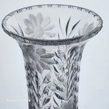 Cut glass vase antique Dorflinger?