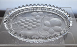 Tuthill American Brilliant Period hand Cut vintage oval dish