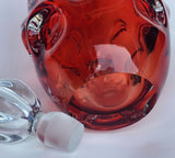 Sommers Ruby red Glass decanters