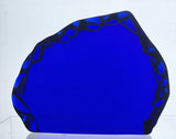 L.E Smith Glass cobalt Blue iceberg paperweight