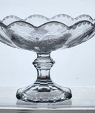 Heisey cut glass compote