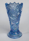 L.E Smith Glass ice blue small vase