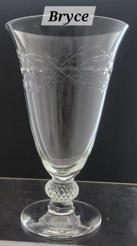 Bryce Crystal Theodora Bridal wreath beverage glass 1958