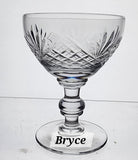 Bryce Crystal diamond and fans  cocktail glass