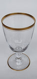 Bryce gold band wine glass Crystal