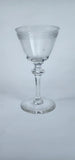 Crystal Etched floral & scrolls 942 wine glass