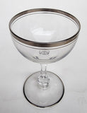 Bryce Exqisite Platinum band cocktail glass Crystal