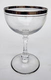 Bryce Exqisite Platinum band cocktail glass Crystal