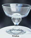 Steuben champagne sherbert glass