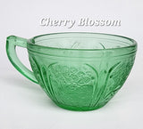 Depression Glass Jeannette Cherry Blossom cups 4 piece