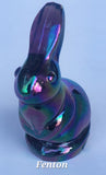 Fenton glass iridescent bunny