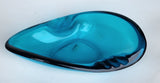 L.E Smith Glass blue ash tray