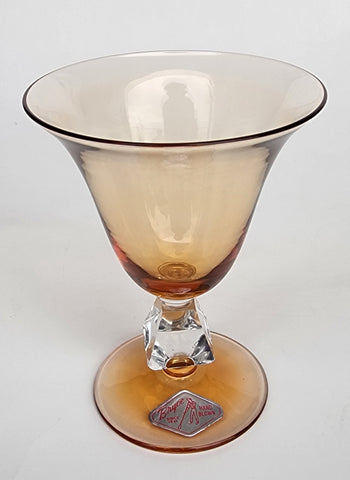 Bryce tulip Aquarius Amber Sherry/ port glass Crystal