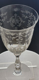 Fostoria goblet glass Navarra pattern Crystal