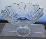 L E Smith Glass Pedestal bowl