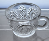 L E Smith Glass bussstar punch cup set of 4 pieces a Auction