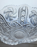 L E Smith Glass buzzstar punch bowl Auction