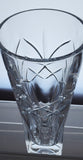 Hand Cut 24% lead crystal vase with space for etching Award