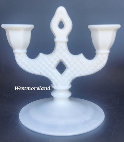 Westmoreland milk Glass candle holder