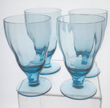 Bryce optic ice blue water glass 4 pieces