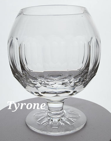 Signed Tyrone brandy sniffler Crystal Ireland