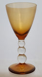 Bryce Aristocrat amber claret wine glass 4 piece