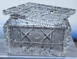 Cut Glass rectangular box with lid