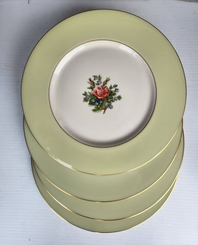 4 Fine Arts china salad plates  Romance Rose