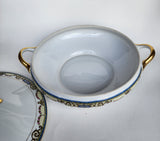 Noritake china covered handled dish