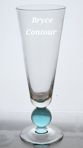 Bryce Contour cerulean Pilsner glass 4 pieces BRE5