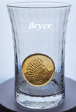 Bryce amber Emblem Indian Head tumbler optic