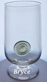 Bryce smoke Emblem Indian Head footed tumbler