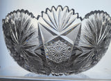 Cut glass punch bowl American brilliant period