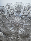 Cut glass punch bowl American brilliant period