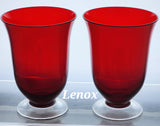 Lenox ruby beverage Holiday Gems pair