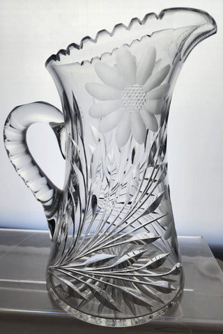 Cut Glass Pitcher Antique