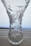 Cut glass corset vase antique auction