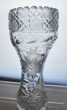 Cut glass corset vase antique auction