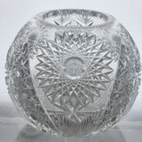 ABP cut glass rose bowl , Antique crystal