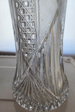 ABP cut glass 23.75" vase antique