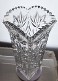 ABP cut glass square vase antique Tuthill?