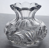 ABP Crystal Cut Glass miniature flower center antique