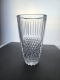 Hand Cut 24% lead crystal vase with space for etching Award