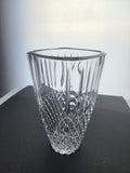 Hand Cut 24% lead crystal vase with space for etching Award