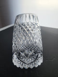 Hand Cut 24% lead crystal large vase with space for etching Award