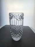 Hand Cut 24% lead crystal large vase with space for etching Award