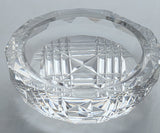 Hand Cut Glass faceted paperweight, hand cut crystal