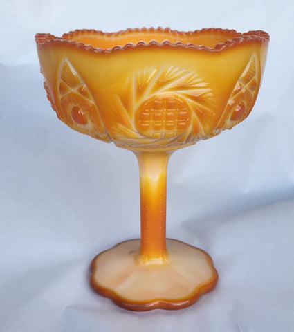 BITTERSWEET L.E Smith Glass compote